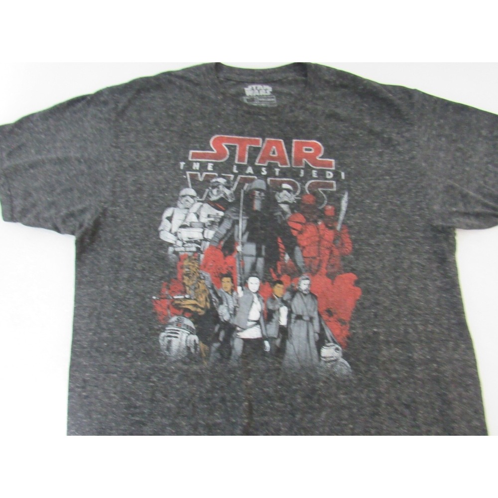 Star Wars Family Gray T-Shirt Sleeve Top Size L